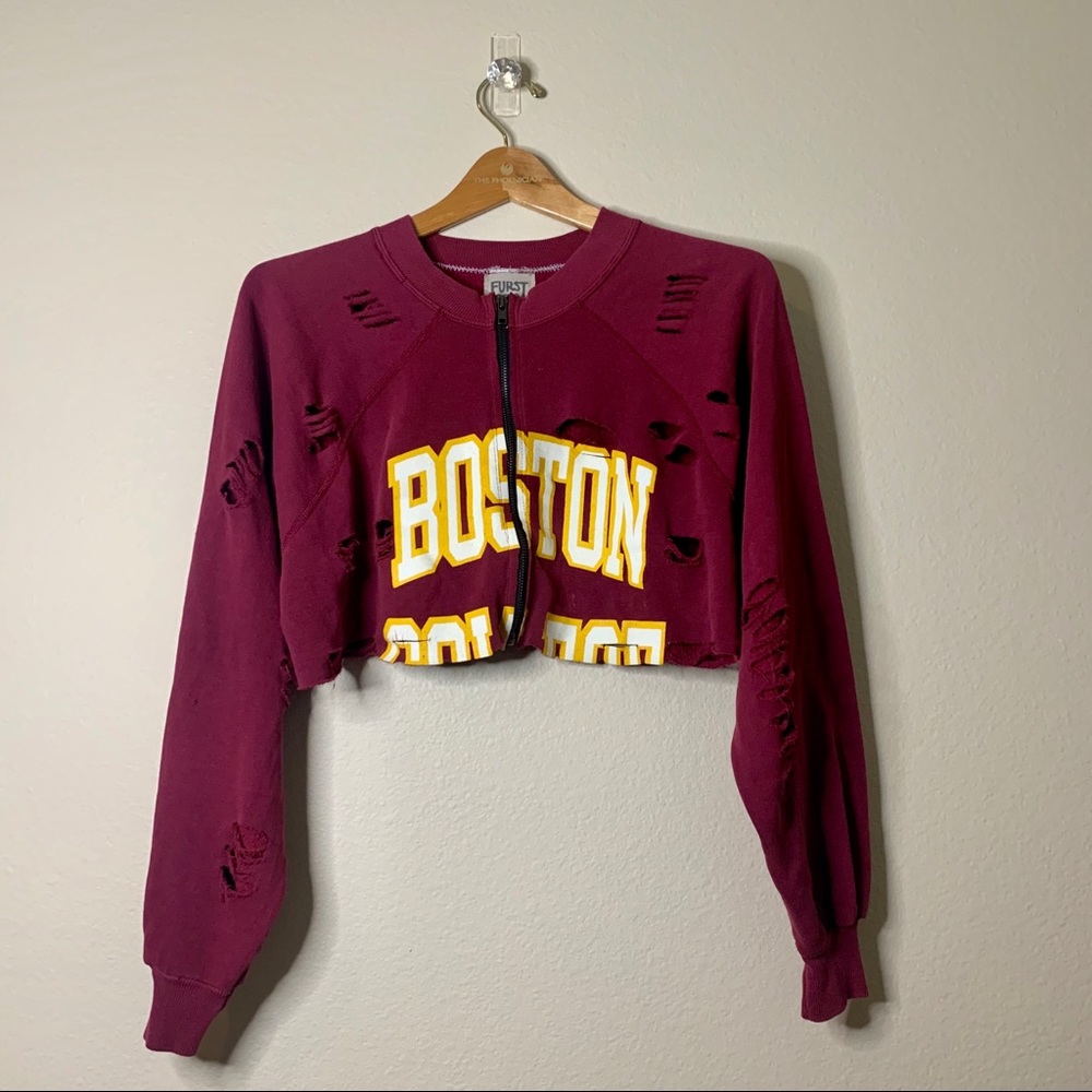 LF Furst of a Kind Boston College Cropped Sweater
